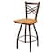 Holland Bar Stool Co 30" Swivel Bar Stool, Brnz Finish, Med Oak Seat X820 - alternate 1